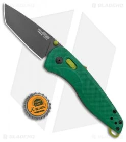 SOG Aegis AT Tanto AT-XR Lock Knife Forest Green GRN W/Safety (3.13" Black) -Sog SOG Aegis AT TAnto Lock Forest Green Black BHQ 122327 jr bottlecap