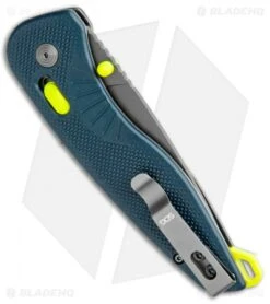 SOG Aegis AT Spring Assisted Knife Indigo GRN (3.13" Dark Gray) -Sog SOG Aegix AT XR Lock Indigo GRN Gray BHQ 105710 jr side