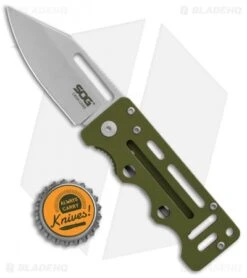 SOG Cash Card Liner Lock Wallet Knife Moss Green (2.75" Satin) EZ5 9 SOG Cash Card Liner Lock Wallet Knife Moss Green (2.75" Satin) EZ5 -Sog SOG Cash Card LL Wallet Garnet Moss Green Satin EZ5 CP BHQ 104058 jr bottlecap