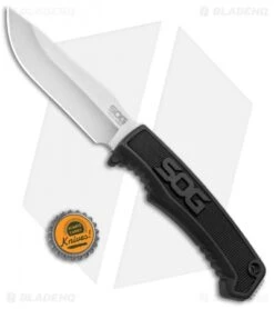 SOG Field Fixed Blade Knife Black Rubber (4" Satin) 9 SOG Field Fixed Blade Knife Black Rubber (4" Satin) -Sog SOG Field Black Rubber FK1001 CP BHQ 52453 jr bottlecap 2