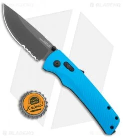 SOG Flash AT-XR Lock Knife Civic Cyan GRN (3.45" Dark Gray Serr) -Sog SOG Flash AT XR Lock Civic Cyan GRN Gray Serr BHQ 105721 jr bottlecap
