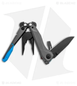 SOG Flash MT 7-in-1 Multi-Tool (Urban Gray/Cyan) -Sog SOG Flash MT 7 in 1 Multi Tool Urban Gray Cyan BHQ 140876 jr open