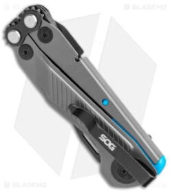 SOG Flash MT 7-in-1 Multi-Tool (Urban Gray/Cyan) -Sog SOG Flash MT 7 in 1 Multi Tool Urban Gray Cyan BHQ 140876 jr side