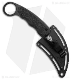 SOG Gambit Fixed Blade Karambit Knife Black GRN (2.6" Black) SOG-GB1002-CP 7 SOG Gambit Fixed Blade Karambit Knife Black GRN (2.6" Black) SOG-GB1002-CP -Sog SOG Gambit Fixed Blade Karambit Knife Black GRN 2in Black BHQ 210732 td side large
