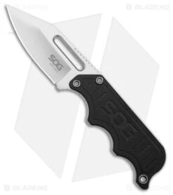 SOG Instinct Fixed Blade Knife Black G-10 (2.3" Satin) NB1012