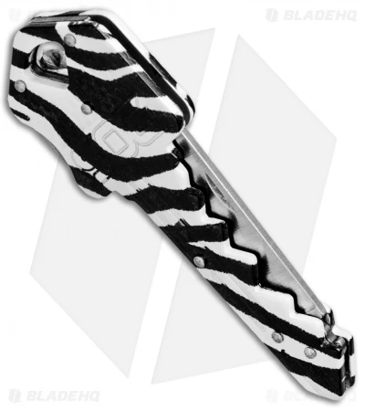 SOG Key Lockback Knife Keychain Utility Zebra (1.5" Satin) KEY-CT 5 SOG Key Lockback Knife Keychain Utility Zebra (1.5" Satin) KEY-CT - Image 3