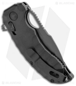 SOG Kiku XR Blackout XR-Lock Knife Black Micarta (3" Black) 10 SOG Kiku XR Blackout XR-Lock Knife Black Micarta (3" Black) -Sog SOG Kiku XR Blackout Black G 10 Black BHQ 99496 jr side