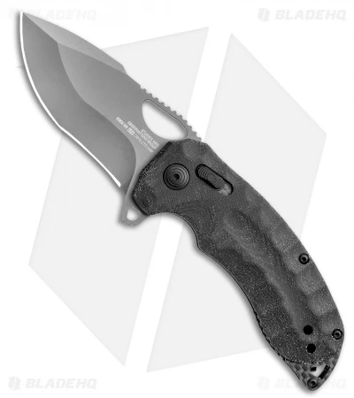 SOG Kiku XR LTE Blackout XR-Lock Knife Black Micarta (3" Black) 12-27-04-57 3 SOG Kiku XR LTE Blackout XR-Lock Knife Black Micarta (3" Black) 12-27-04-57