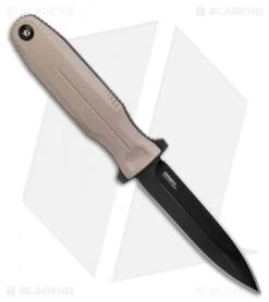 SOG Knives Pentagon FX Fixed Blade Knife Flat Dark Earth G10 (4.75" Black) -Sog SOG Knives Pentagon FX Fixed Blade Knife FDE 4.8 Black BHQ 119270 LS Spine