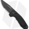 SOG Knives SOG-TAC AU Compact Automatic Knife Black (3" Black Serr) -Sog SOG Knives SOG TAC AU Compact Auto Black Black Serr 15 38 08 57 BHQ 119253 jr