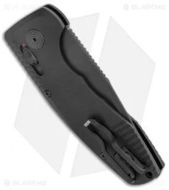 SOG Knives SOG-TAC AU Compact Tanto Automatic Knife Aluminum (2.9" Black) 8 SOG Knives SOG-TAC AU Compact Tanto Automatic Knife Aluminum (2.9" Black) -Sog SOG Knives SOG TAC AU Compact Auto Tanto Black Black BHQ 119254 jr side