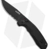 SOG Knives SOG-TAC AU Automatic Knife Black Aluminum (3.4" Black Serr) -Sog SOG Knives TAC AU Automatic Knife Black 3in Black Serr BHQ 119259 td
