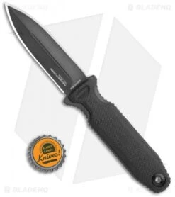 SOG Pentagon FX Covert Fixed Blade Knife Blackout (3.5" Black) -Sog SOG Pentagon FX Covert Blackout Black 17 61 03 57 BHQ 119267 jr bottlecap