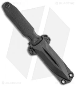 SOG Pentagon FX Covert Fixed Blade Knife Blackout (3.5" Black) -Sog SOG Pentagon FX Covert Blackout Black 17 61 03 57 BHQ 119267 jr sheath