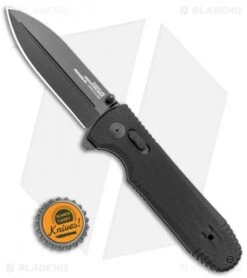 SOG Pentagon XR Lock Knife Black G-10 (3.5" Black) -Sog SOG Pentagon XR Blackout 12 61 01 57 BHQ 113655 LS Bottlecap