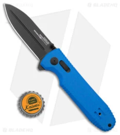 SOG Pentagon XR LTE Bar Lock Knife Blue G-10/CF (3.5" Black CTS XHP) -Sog SOG Pentagon XR LTE Flipper Blue G 10 Black BHQ 140128 jr bottlecap