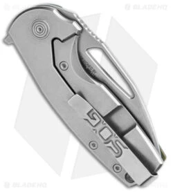 SOG Stout FLK Frame Lock Knife OD Green G-10 (2.75" SW) -Sog SOG Stout FLK FL OD Green G 10 SW BHQ 139960 jr side