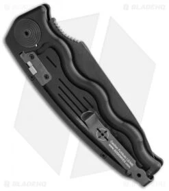 SOG-TAC Automatic Knife Drop Point (3.5" Black) ST-06 -Sog SOG TAC Automatic Knife Drop Point 3.5 Black ST 06 BHQ 6208 LS Side