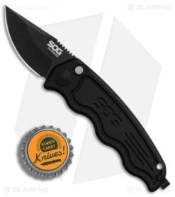 SOG-TAC California Special Automatic Knife (1.9" Black) ST-14 -Sog SOG TAC California Special black BHQ 80605 er bottlecap