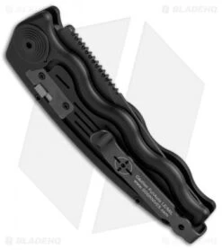 SOG Knives Mini SOG TAC Automatic Knife (3" Black) ST-11 8 SOG Knives Mini SOG TAC Automatic Knife (3" Black) ST-11 -Sog SOG TAC Clip Point Mini Black ST 11 BHQ 3162 jr side