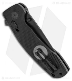 SOG-TAC XR Lock Knife Blackout Black G-10 (3.4" Black) 9 SOG-TAC XR Lock Knife Blackout Black G-10 (3.4" Black) -Sog SOG TAC XR Lock Knife Blackout Black G 10 Black BHQ 105727 LS Side