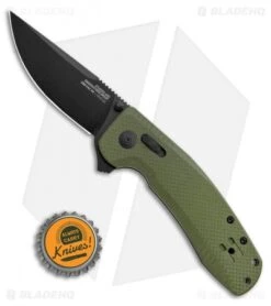SOG-TAC XR Lock Knife OD Green G-10 (3.4" Black) -Sog SOG TAC XR OD Green G 10 Black BHQ 107727 LS Bottlecap