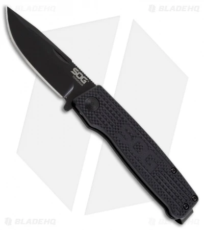 SOG Terminus Slip Joint Folding Knife Black G-10 (3" Black) 3 SOG Terminus Slip Joint Folding Knife Black G-10 (3" Black)