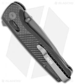 SOG Terminus XR LTE Knife Carbon Fiber (3" Gray) TM1032-BX -Sog SOG Terminus XR LTE Lock CF Black TM1032 BX BHQ 116859 jr side