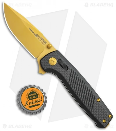SOG Terminus XR LTE Knife Carbon Fiber (3" Gold) TM1033-BX 6 SOG Terminus XR LTE Knife Carbon Fiber (3" Gold) TM1033-BX - Image 4