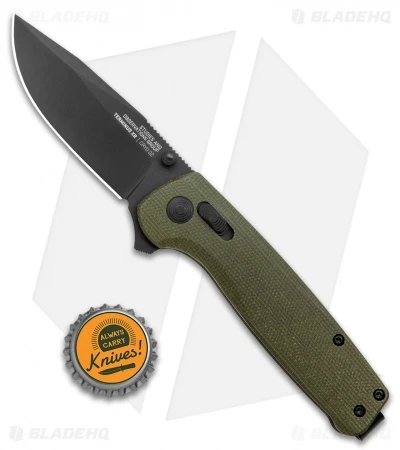 SOG Exclusive Terminus XR Lock Knife Green Micarta (3" Black) 6 SOG Exclusive Terminus XR Lock Knife Green Micarta (3" Black) - Image 4