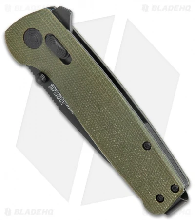 SOG Exclusive Terminus XR Lock Knife Green Micarta (3" Black) 4 SOG Exclusive Terminus XR Lock Knife Green Micarta (3" Black) - Image 2