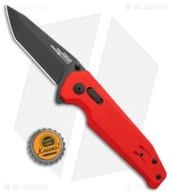 SOG Vision XR LTE Flipper Knife Red G-10 (3.4" Black) -Sog SOG Vision XR LTE Knife Red G10 3in Black BHQ 140127 td size