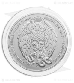 SOG Vision XR LTE Flipper Knife Black Ti (3.4" Black) 35th Anniversary Edition -Sog SOG Vision XR Lock Knife Black G10 3in Black 35th Anniversary Edition BHQ 136432 td coin side