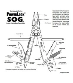 SOG PowerLock EOD Multi-Tool W/ V-Cutter (Black) B63-N 12 SOG PowerLock EOD Multi-Tool W/ V-Cutter (Black) B63-N -Sog sog eod powerlock black b63 n instructions 1 large