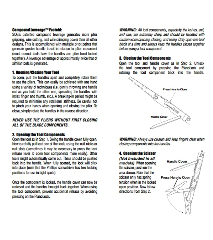 SOG PowerLock EOD Multi-Tool W/ V-Cutter (Black) B63-N 8 SOG PowerLock EOD Multi-Tool W/ V-Cutter (Black) B63-N - Image 6