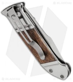 SOG Fielder Mini Liner Lock Knife Wood (2.75" Satin) FF-33 -Sog sog fielder mini folder ff33 side