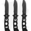 SOG Bowie Fixed Blade Throwing Knives (Set Of 3) F04T-N 1 SOG Bowie Fixed Blade Throwing Knives (Set Of 3) F04T-N -Sog sog fixed blade throwing knives f04tn cp 2