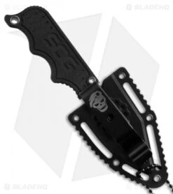 SOG Instinct Mini Fixed Blade Knife Black G-10 (1.9" Satin) NB1002 -Sog sog instinct mini black g10 nb1002 sheath jm