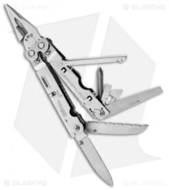 SOG PowerAssist EOD Multitool W/ Leather Case S67-L -Sog sog multi tool power assist s67 l satin open