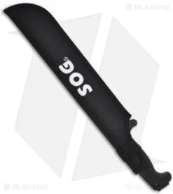 SOG SOGfari Machete - 13" Fixed Blade Knife W/ Sheath (Black) MC-01 -Sog sog sogfari machete 13 sheath