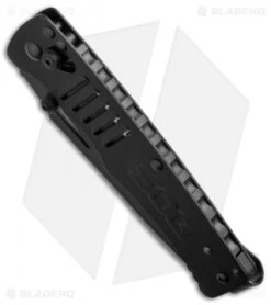 SOG Targa Tanto Folding Knife Black (3.50" Black) TG1002-BX -Sog sog targa black tg1002 bx bottom cm