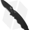 SOG Zoom Drop Point Spring Assisted Knife (3.625" Black Serr) ZM1016 -Sog sog zoom half serrated zm1016 bx jm